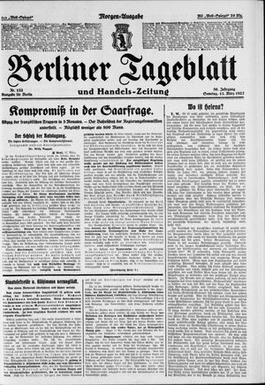 Berliner Tageblatt und Handels-Zeitung on Mar 13, 1927