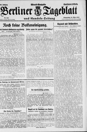 Berliner Tageblatt und Handels-Zeitung vom 24.03.1927