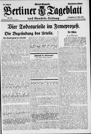 Berliner Tageblatt und Handels-Zeitung on Mar 26, 1927