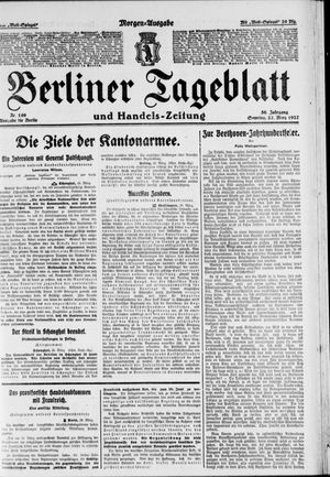 Berliner Tageblatt und Handels-Zeitung vom 27.03.1927