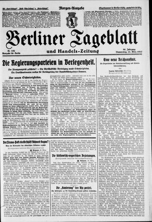 Berliner Tageblatt und Handels-Zeitung vom 31.03.1927