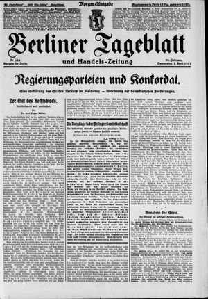 Berliner Tageblatt und Handels-Zeitung vom 07.04.1927