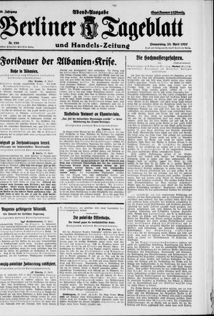 Berliner Tageblatt und Handels-Zeitung vom 28.04.1927