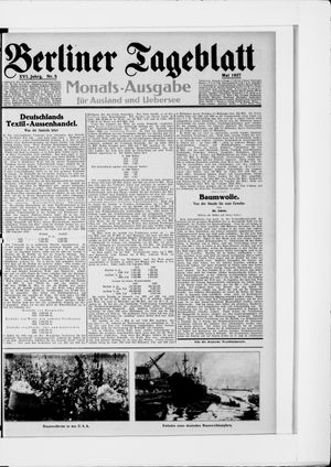 Berliner Tageblatt und Handels-Zeitung vom 02.05.1927