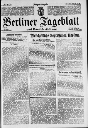 Berliner Tageblatt und Handels-Zeitung vom 15.05.1927
