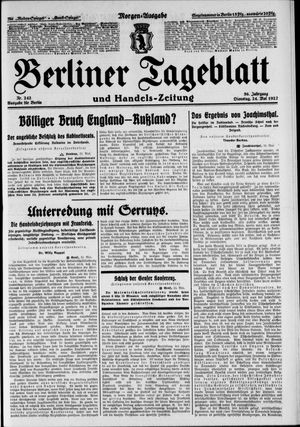 Berliner Tageblatt und Handels-Zeitung vom 24.05.1927