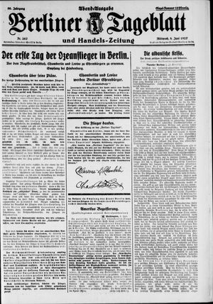 Berliner Tageblatt und Handels-Zeitung vom 08.06.1927