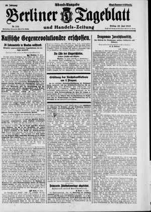 Berliner Tageblatt und Handels-Zeitung vom 10.06.1927