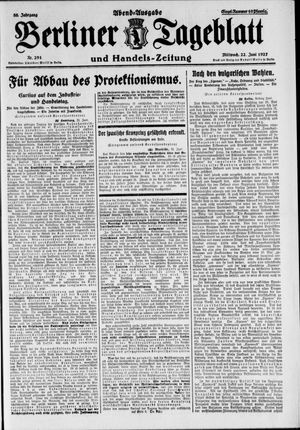 Berliner Tageblatt und Handels-Zeitung vom 22.06.1927