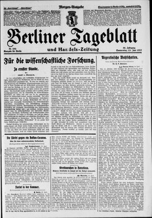 Berliner Tageblatt und Handels-Zeitung vom 23.06.1927