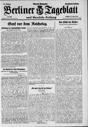 Berliner Tageblatt und Handels-Zeitung vom 24.06.1927