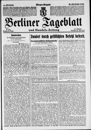 Berliner Tageblatt und Handels-Zeitung vom 26.06.1927