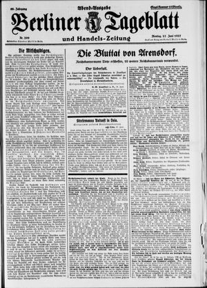 Berliner Tageblatt und Handels-Zeitung vom 27.06.1927