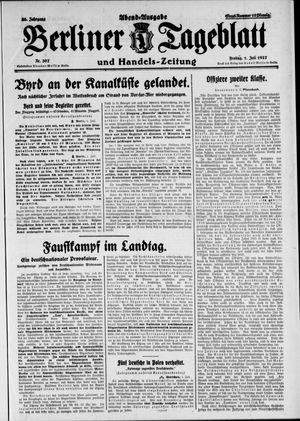 Berliner Tageblatt und Handels-Zeitung vom 01.07.1927