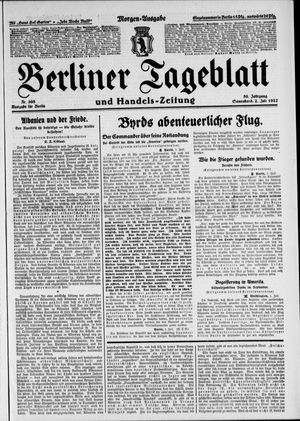 Berliner Tageblatt und Handels-Zeitung vom 02.07.1927