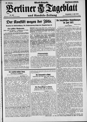 Berliner Tageblatt und Handels-Zeitung vom 02.07.1927