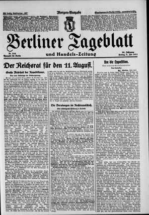 Berliner Tageblatt und Handels-Zeitung vom 08.07.1927