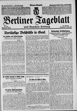 Berliner Tageblatt und Handels-Zeitung vom 09.07.1927