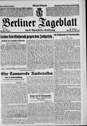 Berliner Tageblatt und Handels-Zeitung vom 13.07.1927