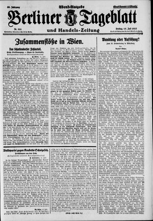 Berliner Tageblatt und Handels-Zeitung vom 15.07.1927