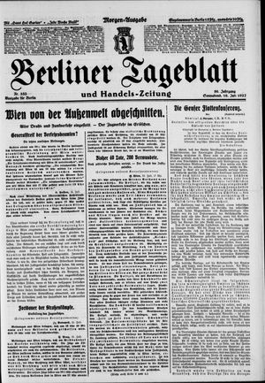 Berliner Tageblatt und Handels-Zeitung vom 16.07.1927