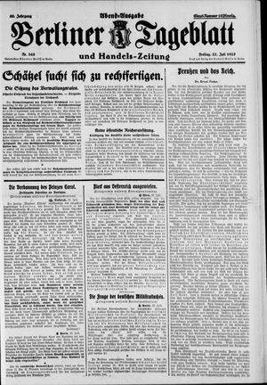 Berliner Tageblatt und Handels-Zeitung vom 22.07.1927