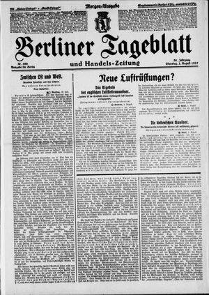 Berliner Tageblatt und Handels-Zeitung vom 02.08.1927