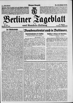 Berliner Tageblatt und Handels-Zeitung vom 07.08.1927