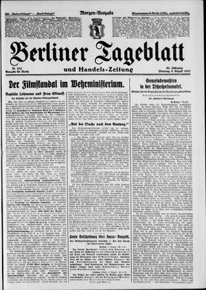 Berliner Tageblatt und Handels-Zeitung vom 09.08.1927