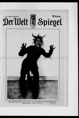 Berliner Tageblatt und Handels-Zeitung vom 14.08.1927