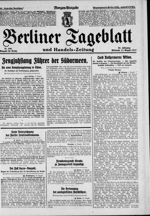Berliner Tageblatt und Handels-Zeitung vom 17.08.1927