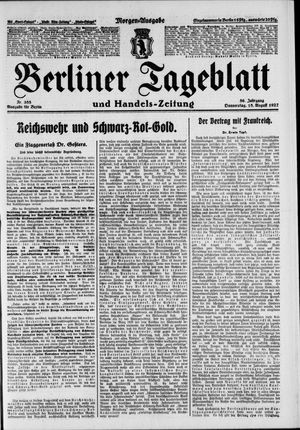 Berliner Tageblatt und Handels-Zeitung vom 18.08.1927