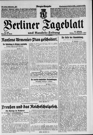 Berliner Tageblatt und Handels-Zeitung vom 23.09.1927