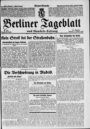 Berliner Tageblatt und Handels-Zeitung on Oct 4, 1927
