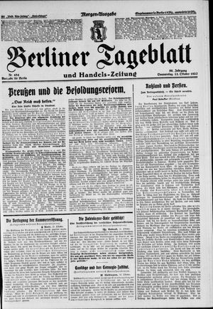 Berliner Tageblatt und Handels-Zeitung vom 13.10.1927