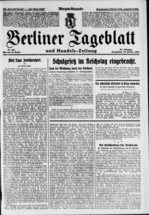 Berliner Tageblatt und Handels-Zeitung vom 15.10.1927
