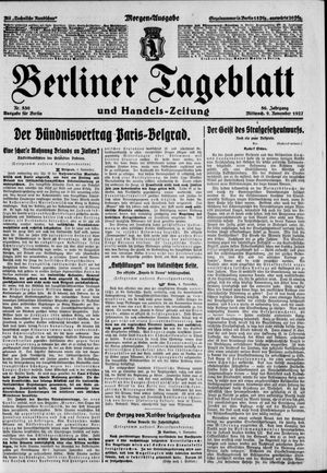 Berliner Tageblatt und Handels-Zeitung vom 09.11.1927