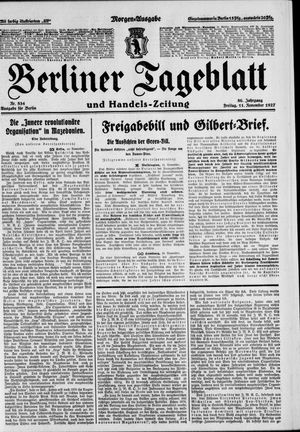 Berliner Tageblatt und Handels-Zeitung vom 11.11.1927
