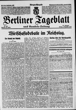 Berliner Tageblatt und Handels-Zeitung vom 02.12.1927