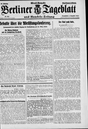 Berliner Tageblatt und Handels-Zeitung vom 03.12.1927
