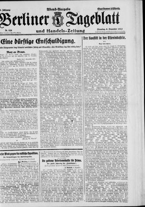 Berliner Tageblatt und Handels-Zeitung vom 06.12.1927