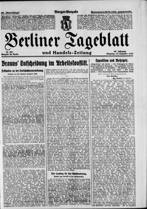 Berliner Tageblatt und Handels-Zeitung vom 13.12.1927