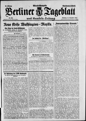 Berliner Tageblatt und Handels-Zeitung vom 13.12.1927