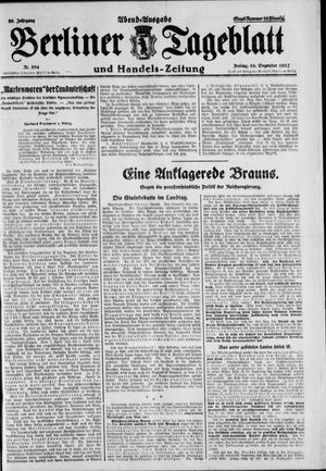 Berliner Tageblatt und Handels-Zeitung vom 16.12.1927
