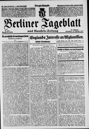 Berliner Tageblatt und Handels-Zeitung vom 31.12.1927