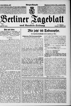 Berliner Tageblatt und Handels-Zeitung on Jan 6, 1928