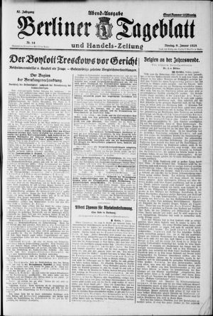 Berliner Tageblatt und Handels-Zeitung on Jan 9, 1928