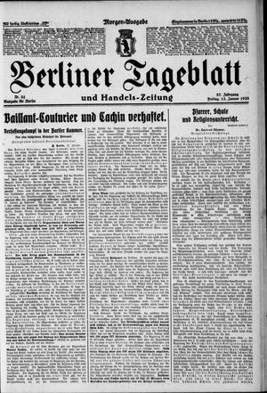 Berliner Tageblatt und Handels-Zeitung on Jan 13, 1928