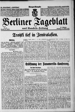 Berliner Tageblatt und Handels-Zeitung vom 17.01.1928