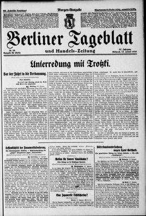 Berliner Tageblatt und Handels-Zeitung vom 18.01.1928